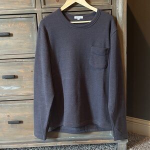 Gustin Men's Charcoal Crewneck Pocket Sweatshirt